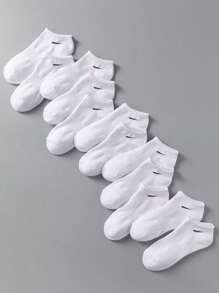 1 par / 24 pares de calcetines cortos de cintura ceñida en blanco de verano con boca poco profunda, apropiados para deportes al aire libre y entrenamiento. Uso diario simple y versátil para niños y niñas, adecuado para deportes en el campus y uso diario. Suaves y amigables con la piel, cómodos, transpirables, absorben el sudor, a prueba de olores, boca poco profunda, invisibles y apropiados tanto para hombres como para mujeres.