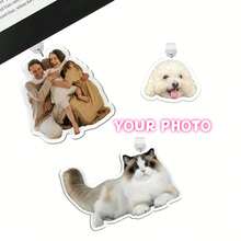 1 Pc Custom Photo Dust Plug, Personalized Dust Plug, Acrylic Material, Compatible With Apple Lightning Port And Type-C Oval Connector, Micro-USB, Suitable For Tablets, Mobile Phones, Laptops, Mom Gifts, Girlfriend Gifts, Boyfriend Gifts, Multifunctional, Decorative, Reusable, Exquisite, Fashionable - Multicolor - View 3
