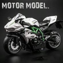 1:14 Modèle de moto en alliage, moto jouet pour enfants améliorée, conduite par inertie, plusieurs couleurs disponibles, cadeau d'anniversaire, décoration de la maison, cadeau de fête, cadeau parfait, rentrée des classes