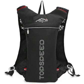 Outdoor Ultra-Light 5L Running Backpack Black Trail Sports Bag Hydration Vest Hiking Marathon Running Bag Cycling Bicycle Backpack