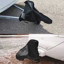 Universal Caravan Hitch Cover Trailer Tow Ball Coupling Lock Cover Protector - Black - View 4