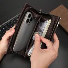 Men's Casual Versatile Long Wallet & Clutch For Men Wallet Purse Wallet Wristlet Wallet