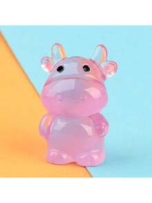 8/16/30 件发光迷你树脂奶牛雕像微型奶牛水族箱装饰品适用于 DIY 鱼缸盆栽微型仙女花园（颜色随机）