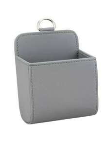 1 pieza Caja de almacenamiento para rejilla de ventilación del coche, organizador de cuero premium para el interior del automóvil, solución de almacenamiento multifuncional para teléfonos, gafas de sol, llaves, monedas, ajuste universal para la mayoría de los vehículos, fácil instalación, mantiene los artículos esenciales al alcance de la mano, mejora la organización del coche, perfecto para el viaje diario, viajes por carretera, viajes de vacaciones, accesorio de coche de moda, regalo ideal para conductores, elegante y práctico, adecuado para hombres y mujeres, imprescindible para un entorno de coche limpio y ordenado