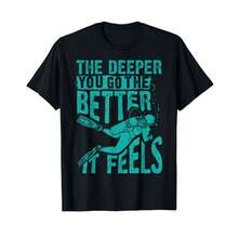 Cute The Deeper You Go To The Better It Feels Shirt Gift T-Shirt% AS Hostess Gifts - Black - View 1