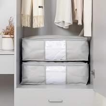 3 Pieces Of Holiday Decoration Storage, Clothes And Closet Storage, Clothes Quilts, Blankets, Storage Bags, Folding Zipper Storage Boxes, Large-Capacity Clothes Storage Boxes, Gray With Handles. Boy Valentine Heart Women's Valentinebedroom,Organizer,Organiser,Home Storage,White T Shirt Women,Black Pants Women,Ladies Winter Clothes,Dress,Winter Clothes For Ladies,Elegant Woman Dresses,White Shirt For Ladies,Long Sleeve,White Jumpsuit For Women,Spring Dresses For Women,Spring Outfits For Women,Spring,Spring Clothes,Minimalist,Summer Tops - Grey - View 1