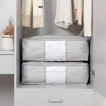 3 Pieces Of Holiday Decoration Storage, Clothes And Closet Storage, Clothes Quilts, Blankets, Storage Bags, Folding Zipper Storage Boxes, Large-Capacity Clothes Storage Boxes, Gray With Handles. Boy Valentine Heart Women's Valentinebedroom,Organizer,Organiser,Home Storage,White T Shirt Women,Black Pants Women,Ladies Winter Clothes,Dress,Winter Clothes For Ladies,Elegant Woman Dresses,White Shirt For Ladies,Long Sleeve,White Jumpsuit For Women,Spring Dresses For Women,Spring Outfits For Women,Spring,Spring Clothes,Minimalist,Summer Tops