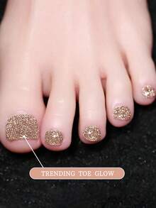 XEIJAYI 15ml 凝胶指甲油，UV LED 可卸甲胶，半永久，DIY 沙龙级美甲凝胶，适合女性 - 金色 - 查看 4