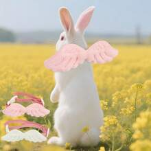 طوق للحيوانات الأليفة على شكل أجنحة ملاك قابل للتعديل، إكسسوار جميل للزينة للقطط والكلاب الصغيرة - مشاهدة 10