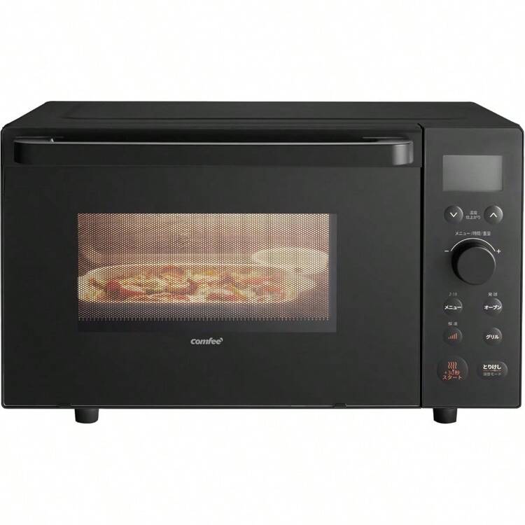 COMFEE' オーブンレンジ 18L フラットテーブル レンジ・予熱対応