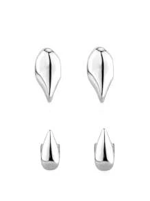1 Paar metallische Fangzahn-Grillz, Punk Rock Hip Hop Zahnzubehör, einstellbare Kostümprobe für Partys, Festivals, Bühnenauftritte, unisex Geschenk mit Dentalkleber