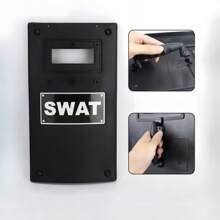 1 Conjunto De Fantasia De Policial, Acessórios De Plástico Para Baile De Máscaras, Escudo Antimotim Da Swat, Capacete Tático, Bastão, Luvas, Acessórios Para Festas, Acessórios Para Fotografia