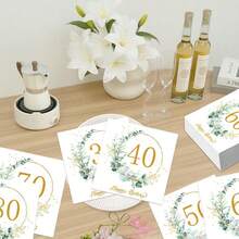 20 Stück/40 Stück 30. Cocktail Servietten 40. Geburtstag Servietten Einweg Partiservietten Salbeigrüne Servietten für 50. Geburtstagsdekoration 60. Geburtstagsparty Zubehör - Grün - Übersicht 2