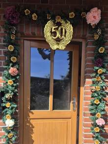 60/80 chiếc hoa hồng nhân tạo màu vàng, hoa đầu hoa hồng có thân hoa hồng ngọc lục bảo nhân tạo số lượng lớn - Hoa hồng lụa giả cho bó hoa cưới, tiệc, trang trí nhà, đồ trang trí trung tâm bàn, quà tặng trang trí Ngày Thánh Patrick - Vàng - Xem 10