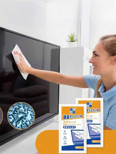 40pcs/Pack Glasses Anti-Fog Wet Wipes, Lens Cleaning Cloths, Disposable Screen Cleansing Wet Tissues