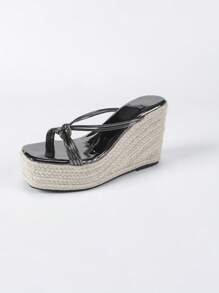 Women Fashion Sandals Minimalist Wedge Heel Summer Slippers