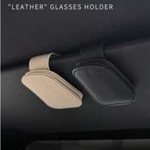 1 Stück Auto Sonnenbrille Clip, multifunktionaler Leder Auto Sonnenblenden Clip, Ausweis Kartenhalter Aufbewahrung, Auto Sonnenbrille Organizer für Frauen Aufbewahrung Organizer, Reiseaccessoires, Schulanfang Schlafsaal Aufbewahrung