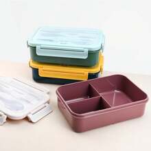 Leak-Proof Lunch Box With Cutlery, Dishwasher & Microwave Friendly, Suitable For School, Outdoor, Picnic And Home Kitchen,School Supplies