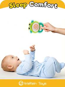 WeRein Juguete de sonajero y dentición para bebé de 1 a 24 meses, sonajero de dentición de silicona suave, sonajero de desarrollo para bebés, adecuado para niños y niñas, regalo para Pascua/Festividades/Cumpleaños/Navidad (color y estilo aleatorios) - Multicolor - Ver 4