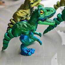 3D Printed Movable Tyrannosaurus Rex Statue, Colorful Collectible Decorative Figurine For Home, Office, Suitable For Various Room Decor