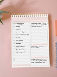 6.5 X 9.8" 52 Sheets To Do List Notepad: With Multiple Functional Sections, Spiral Daily Planner Notebook, Task CheckList Organizer Agenda Pad For Work, Office School Supplies Back To School
