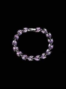 Conjunto de 4 piezas de collar de borlas con piedras de Rin, aretes y pulsera, joyería de aleación sexy con piedras de Rin brillantes, accesorios elegantes para mujer, fiestas y días festivos como el Día de Acción de Gracias