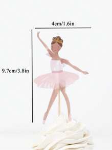 12 pezzi Decorazioni per cupcake da ballerina, piccole ballerine in tutù colorati, stuzzicadenti per torta per festa di matrimonio, anniversario, compleanno, festa di nascità, forniture per feste e pasticceria