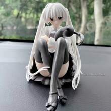 1 pieza Figura de acción perifférica de anime adorable, decoración para carro, computadora, equipo de audio del hogar o regalo, personaje de dibujos animados de chica coneja encantadora