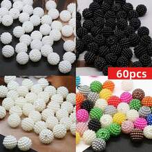 Yiwu Qiyou Accessories Co., LTD 10mm 60pcs White Bead DIY Craft Accessories For Jewelry, Necklaces, Hair Decor, And Handbags - Resin Material, Perfect For Elegant And Luxurious Designs, Craft Accessories | Elegant Beadwork | Smooth Texture - 10mm/60pcs - View 2