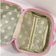 Sanrio Sanrio A Multifunctional Suitcase Designed For Both Genders, Ideal For Holding Cosmetics. The Surface Resists Oil, Featuring A 14-Inch Sanrio Hello Kitty Design, Making It An Excellent Choice For A Makeup Travel Case And Travel Accessories, As Well As A Wonderful Birthday Present. Bag For School School Accessories School Stuff