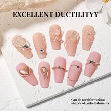 XEIJAYI 6pcs/Set 30ml Transparent Soft Nail Stickers Gel Polish, Suitable For False Nails, UV Gel, Nail Extension Design Manicure Tools - Clear - View 9