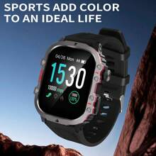 Eytlptoc 1.83 Inch Full Touch Smart Watch, For Men & Women, USB Charging, Wireless Calling & Message Reminder, Pedometer, Multiple Sport Modes Outdoor Fitness Watch, Exercise Tracking, Email Display, Activity Tracking, Positioning Navigation, Remote Camera/Music Control, Multi-APP Notification, Large Display, Compatible With Android & IOS