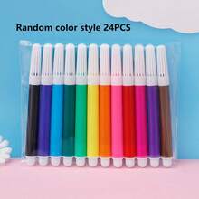12 colori Mini pennarelli acquerello graffiti, pennelli per pittura fai-da-te, set di 12 colori di pennarelli acquerellabili, pennelli per pittura graffiti fai-da-te, pennarelli per pittura artistica, articoli da cancelleria, regalo di Ognissanti, Natale, forniture scolastiche, essenziali per il ritorno a scuola
