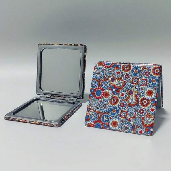 1pc, Small Mirror - Ultra Portable, Pocket Size, Foldable, Lightweight, Ultra-Thin, Convenient Handheld Vanity Mirror, Handheld Double-Sided Mirror For Travel, Office And Bedroom,Perfect Gift For Birthday, Mother's Day And Other Celebrations