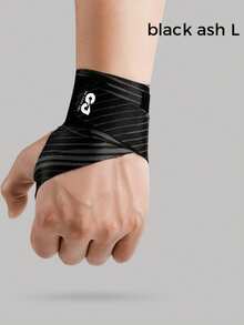 GOLOVEJOY 1 pezzo Fascia protettiva per polso da tennis/badminton in colore nero e a blocchi di colori, protettore per articolazione del polso con compressione, per allenamento di golf, lunghezza regolabile, accessori unisex da palestra - Multicolore - Visualizzare 11