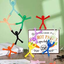Creative Magnetic Wall Climbing Rubber Stick Figure Man Toy With Strong Magnet, Refrigerator Magnets