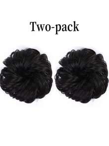 Messy Bun Hairpiece Elastic Wavy Curly Bun Elastic Hair Extension Synthetic Hairpiece Suitable For Women Girls