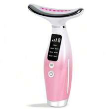 STUKUNI Wiederaufladbarer Gesichts- & Nacken-Massagegerät, 7 Modi für Gesichtsmassage, perfektes Geschenk für Frauen & Mädchen