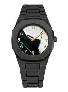 BaGoLee 1pc Men's Quartz Wrist Watch, Polycarbonate Material, Water-Resistant, Fashion Business Watch Suitable For All Occasions, Looks Great On Any Man