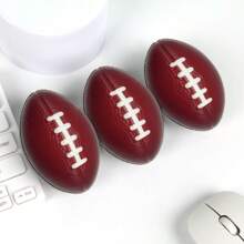 9cm Sponge PU Foam Ball, Stress Relief Squeeze Ball Toys, Coffee Bean & Rugby Ball Designs