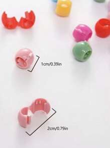 100/50/10 Stück (zufällige Farbe) neue farbenfrohe perlenbesetzte Haarclips, süße Mini-Klemmen, tägliche Haarstyling-Clips, Pony & Seitenhaar-Clips, Haarzubehör, flache Krallenklemmen, Clips für Haare, Haarspangen, Haarschlaufen