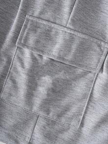 3 件套青少年男孩多口袋休闲工装短裤，适合日常穿着、度假和运动