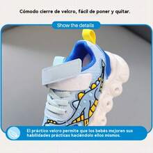 Zapatilla De Tenis Con Luz Led Para Niños Y Niñas Ocio - Azul - Ver 8