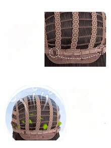 Wig For Women With Large Forehead, Lace Wave Long Curly Hair, Realistic Lolita Long Straight Hair, Breathable Synthetic Fiber Cap - DM571 (70cm) Siamese Cat Air Pink Gradient Long Curly Hair - View 3