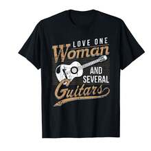 Funny Guitar Lovers Guitarist Musician Band Playing Gifts T-Shirt) QW Gift Ideas - Black - View 1