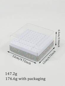 klimonla 指甲锉头收纳盒，指甲锉架，清洁粉尘展示盒，美甲工具收纳盒 - 彩色 - 查看 10