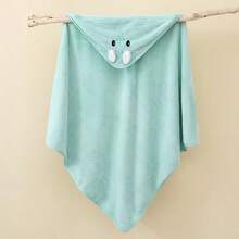 TDHD 1 Pc Children Solid Color Coral Velvet Embroidered Bath Towel, Soft, Skin-Friendly, Absorbent, Quick Drying, Easy To Clean Coral Velvet Bathrobe Suitable For Home Use - Multicolor - View 21