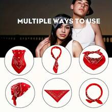 2 Stück bunte Paisley Stirnband Schals - Weiche Polyester, maschinenwaschbar, mehrfarbige quadratische Kopftücher, geeignet für Männer und Frauen - ideal zum Laufen, als Accessoire und Geschenk, Stirnband (Zufallsfarbe)