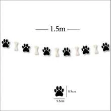 Dog Bone Shaped Bunting Banner, Party Decorations For Birthday Party, Holiday Decoration For Cake Table & Dessert Table