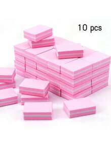 1/10/30/50/100/150/300/500片装迷你指甲抛光块，适用于亚克力指甲和天然指甲，100/180目指甲抛光块，散装指甲抛光块，专业美甲锉